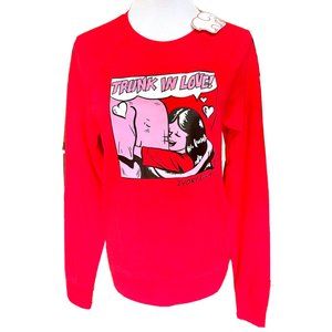 NWT! NEW! IVORY ELLA TRUNK IN LOVE UNISEX CREWNECK VALENTINES DAY SWEATSHIRT XXS